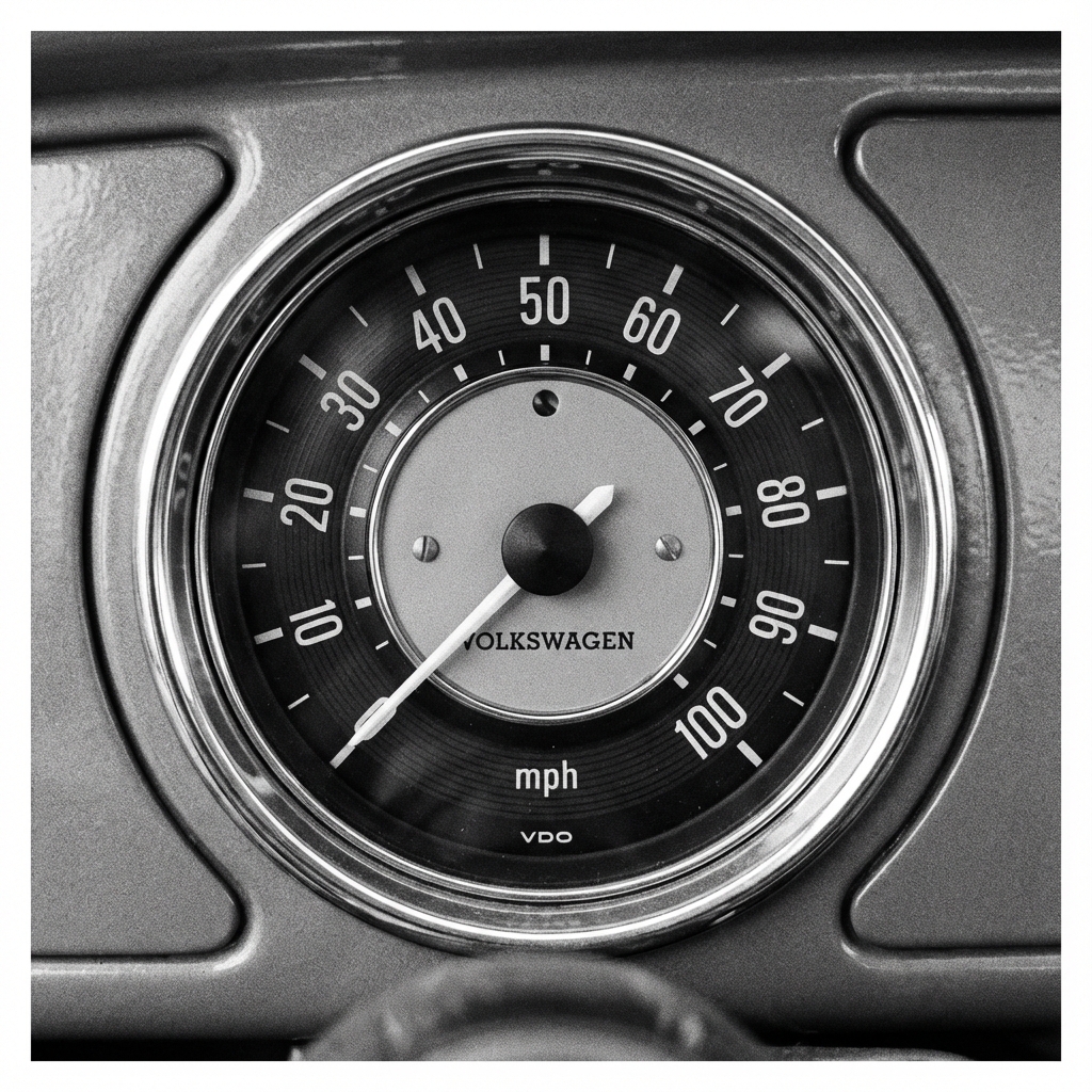 Instrument cluster detail — the visual signals AI parses